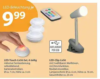 NKD Led-touch-licht-set, 4-teilig oder led-clip-licht Angebot