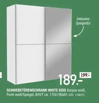 Osca Möbel Schwebetürenschrank White Kiss Angebot