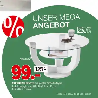 Osca Möbel Couchtisch Denver Angebot