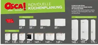 Osca Möbel Planen Sie Ihre Küche! Zerlegte Einzelteile Menke Matrix mit Kasetten Front Angebot