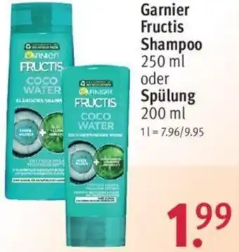 Rossmann Garnier Fructis Shampoo 250 ml oder Spülung 200 ml Angebot