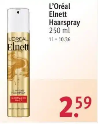 Rossmann L'Oréal Elnett Haarspray 250 ml Angebot