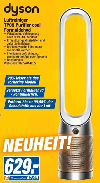 expert Octomedia Dyson Luftreiniger TP09 Purifier cool Formaldehyd Angebot