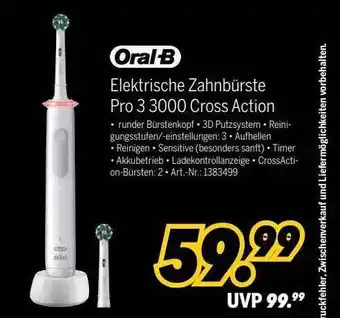 MEDIMAX Oral-b elektrische zahnbürste pro 3 3000 cross action Angebot