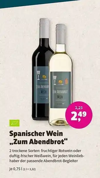 Naturgut Spanischer wein „zum abendbrot“ Angebot