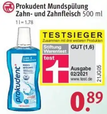 Rossmann Prokudent Mundspülung Zahn und Zahnfleisch 500 ml Angebot