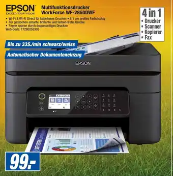 expert Octomedia Epson Multifunktionsdrucker WorkForce WF 2850DWF Angebot