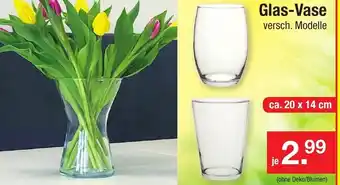 Zimmermann Glas Vase Angebot