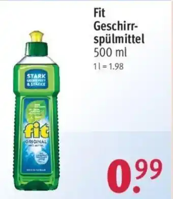 Rossmann Fit Geschirrspülmittel 500 ml Angebot