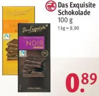 Rossmann Das Exquisite Schokolade 100 g Angebot