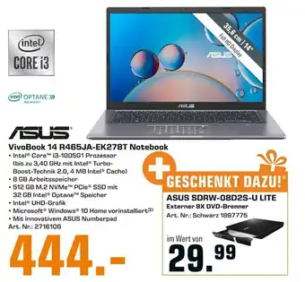 Saturn Asus VivoBook 14 R465JA-EK278T Notebook Angebot