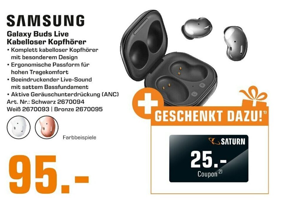 Galaxy buds live discount saturn