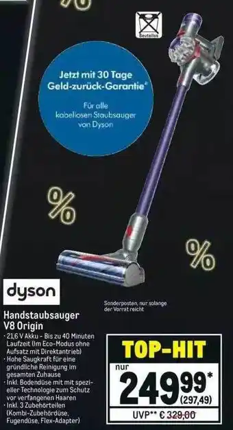 METRO Dyson handstaubsauger v8 origin Angebot