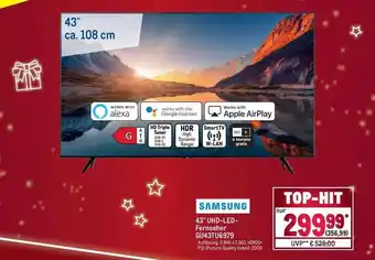 METRO Samsung 43'' uhd led-fernseher gu43tu6979 Angebot