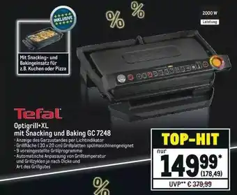 METRO Tefal optigrill+xl mit snacking und baking gc 7248 Angebot