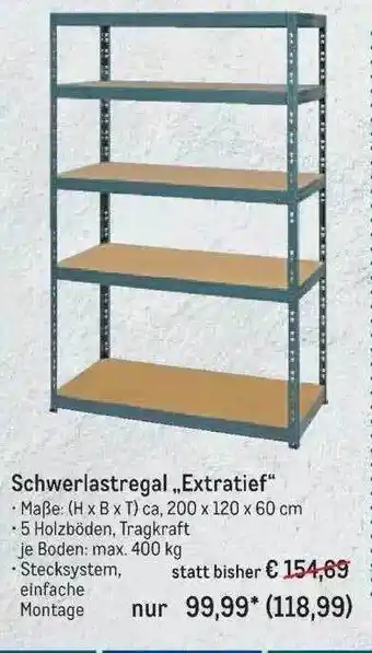 METRO Schwerlastregal „extratief“ Angebot