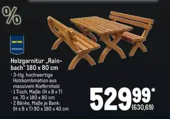 METRO Metro professional holzgarnitur „rainbach“ Angebot