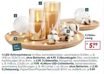 Möbel Rieger Led-echtwachskerze Angebot