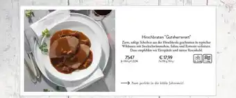 Eismann Hirschbraten „gutsherrenart“ Angebot