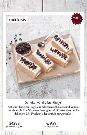 Eismann Schoko-vanille eis-riegel Angebot