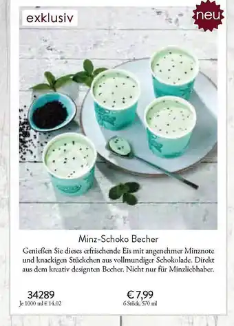 Eismann Minz-schoko becher Angebot