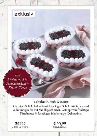 Eismann Schoko-kirsch dessert Angebot