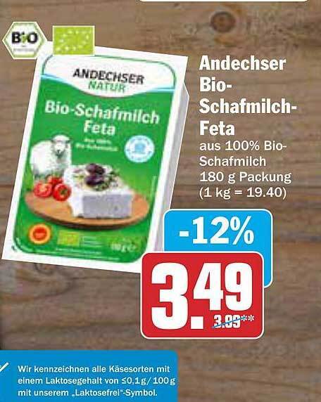 Andechser bio-schafmilch-feta Angebot bei AEZ
