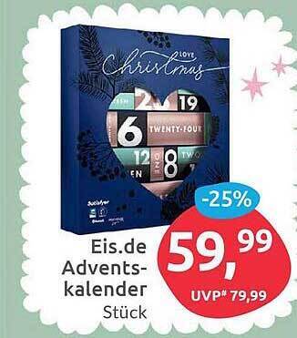 Eis. de adventskalender Angebot bei Budni