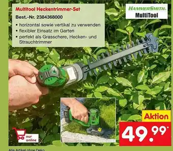 Netto Marken-Discount Hammersmith multitool heckentrimmer-set Angebot