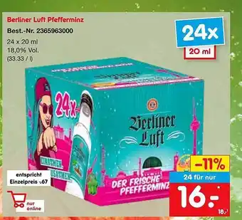 Netto Marken-Discount Berliner luft pfefferminz Angebot