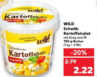 Kaufland Wild Schwäb. Kartoffelsalat 750 g Becher Angebot