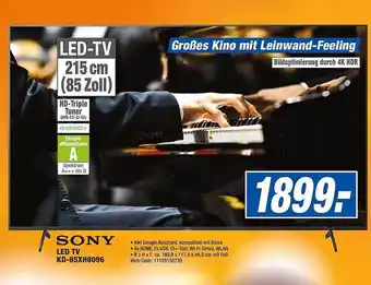 HEM Expert Sony LED TV KD-85XH8096 Angebot