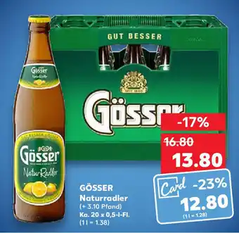 Kaufland Gösser Naturradler Ka. 20 x 0,5 l Fl. Angebot