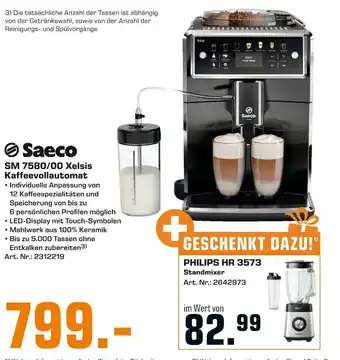 Saturn Saeco SM 7580/00 Xelsis Kaffeevollautomat Angebot