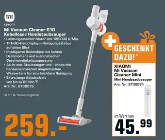 Saturn Xiaomi Mi Vacuum Cleaner G10 Kabelloser Handstaubsauger Angebot