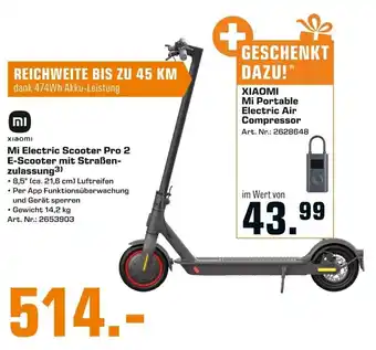 Saturn Xiaomi Mi Electric Scooter Pro 2 E-Scooter mit Straßenzulassung Angebot