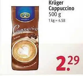 Rossmann Krüger cappuccino Angebot