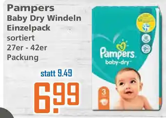 Klaas und Kock Pampers Baby Dry Windeln Einzelpack Angebot