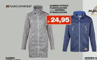 mein real Nangaparbat Damen-Strickfleecejacke o. Herren-Fleecejacke Angebot