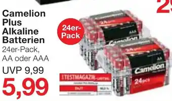 Jawoll Camelion Plus Alkaline Batterien Angebot