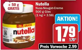 AEZ Ferrero Nutella 500g Angebot