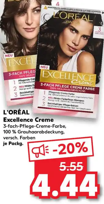 Kaufland L'Oréal Excellence Creme je Packg. Angebot