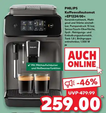 Kaufland Philips Kaffeevollautomat ,,EP1224/00 je Angebot