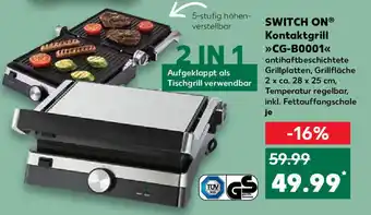 Kaufland Switch On Kontaktgrill CG-B0001 je Angebot