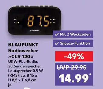 Kaufland Blaupunkt Radiowecker CLR 120 je Angebot