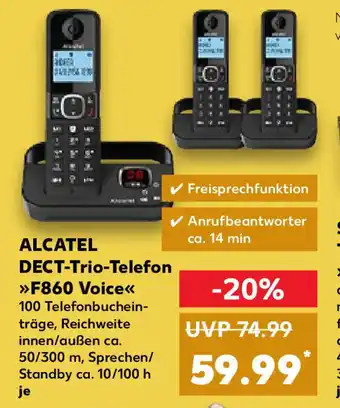 Kaufland Alcatel DECT-Trio-Telefon F860 Voice je Angebot