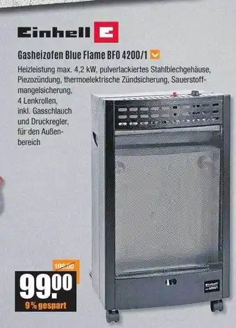 V Baumarkt Einhell gasheizofen blue flame bf0 4200-1 Angebot