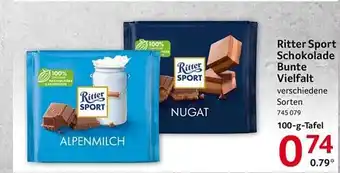 Selgros Ritter sport schokolade bunte vielfalt Angebot