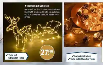 V Markt Rentier mit schlitten Angebot