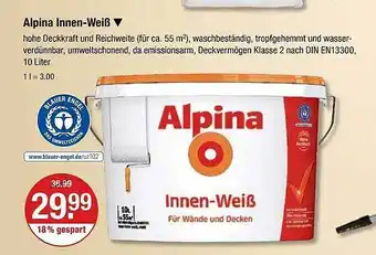 V Markt Alpina innen-weiß Angebot